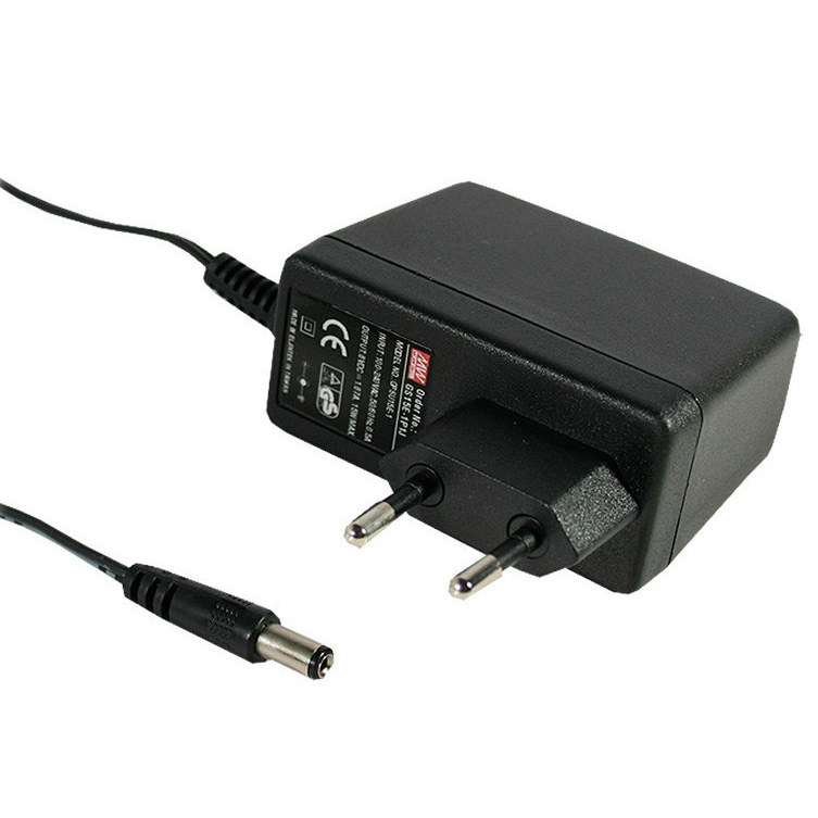 MeanWell DC12V 1.25A 15W GS15EU-3 AC To DC Reliable Green Industrial LED Power Adaptor MeanWell DC12V 1.25A 15W GS15EU-3 AC To DC Reliable Green Industrial LED Power Adaptor